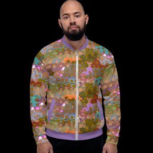 Afrotagious Da Bomber Jacket - African Violet